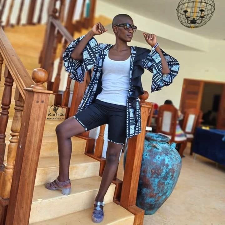 Ankara shorts and jackets