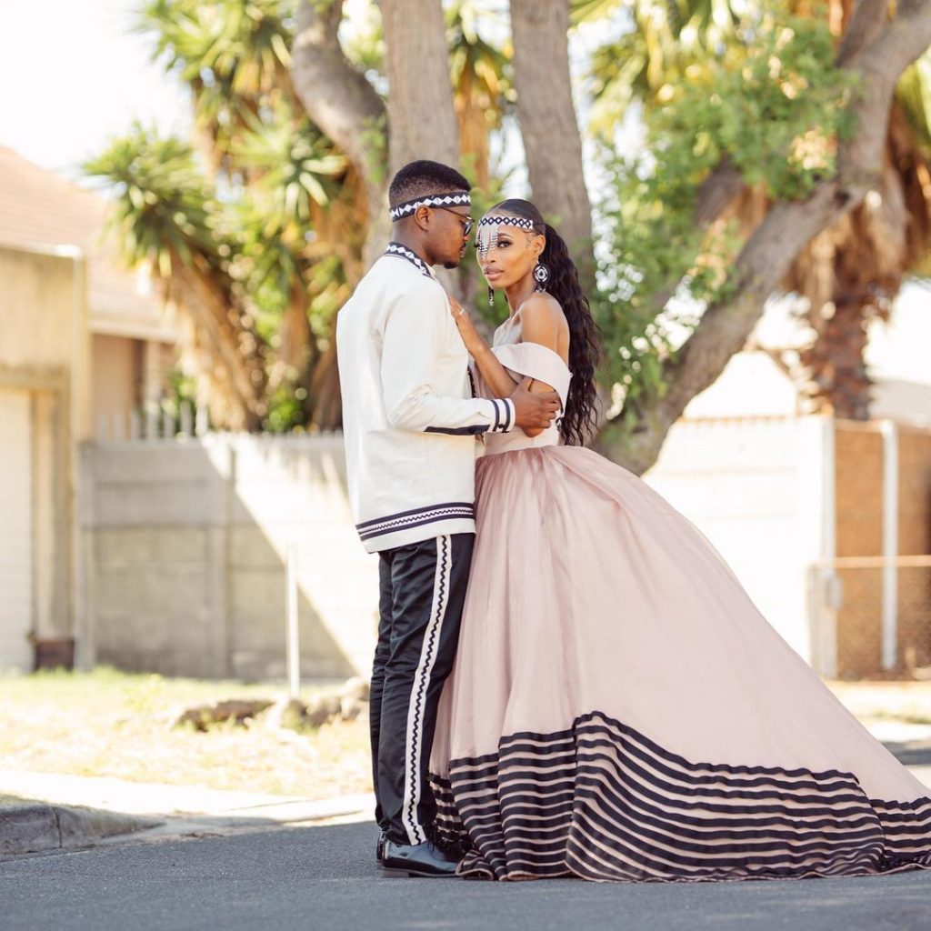 Xhosa-inspired attires to celebrate the couple's