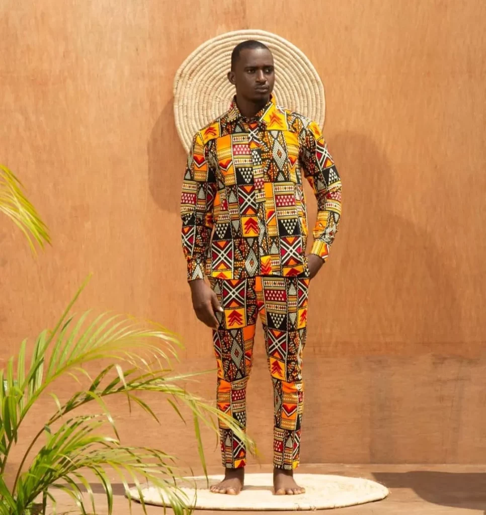 
Men's Tailored Fit Ankara Trousers 