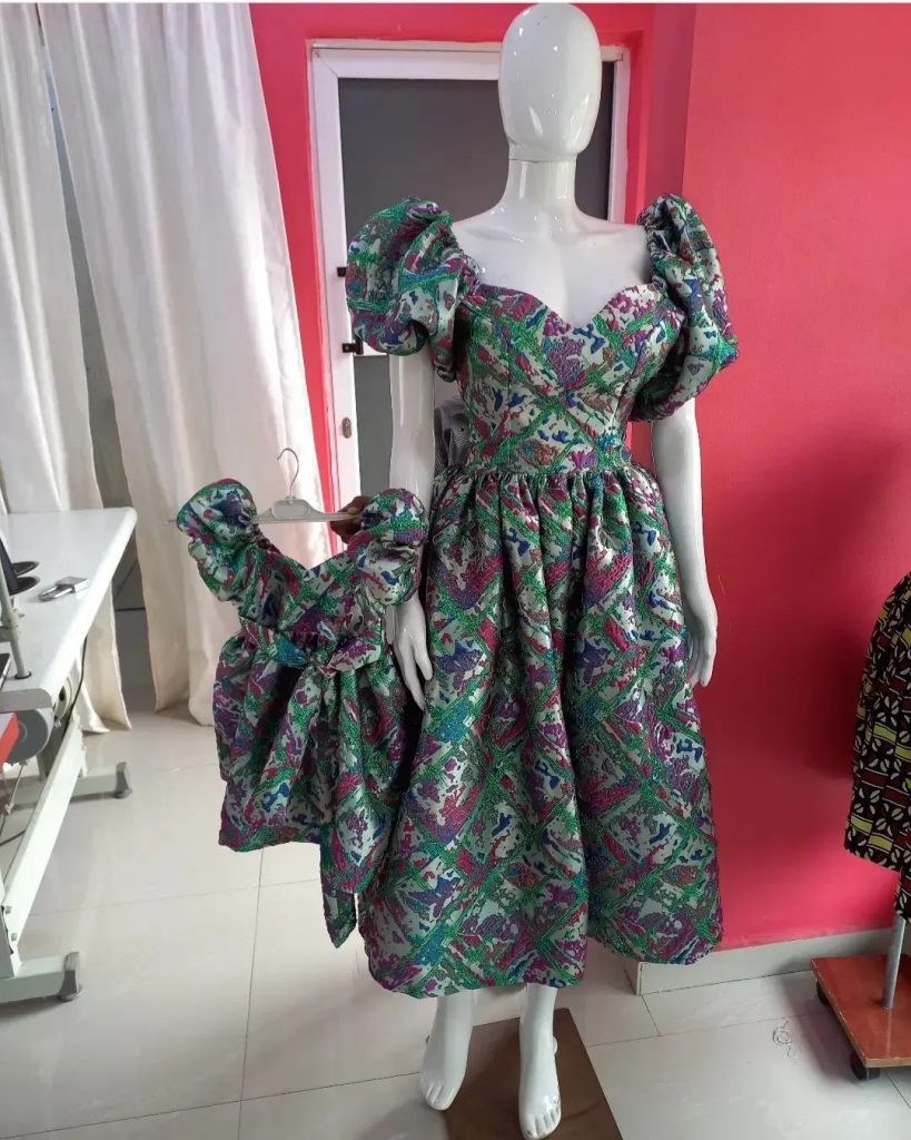 Latest Damask Styles in Town-See Latest Short Damask Gowns Styles