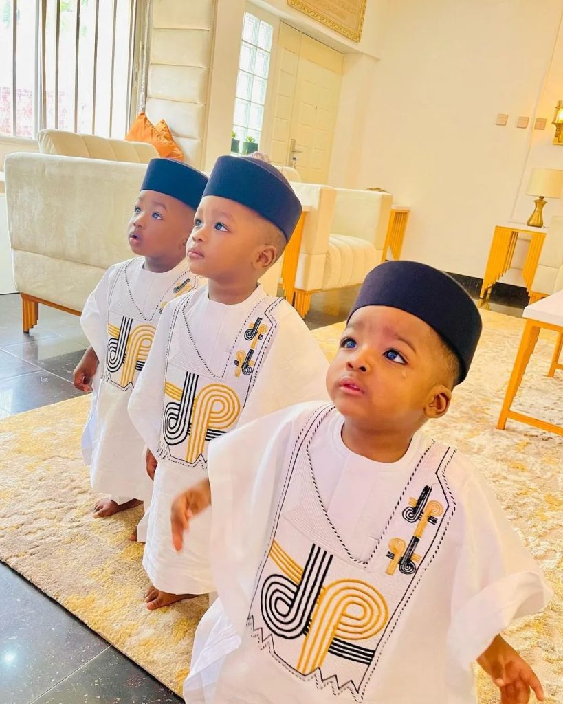 Agbada style for family