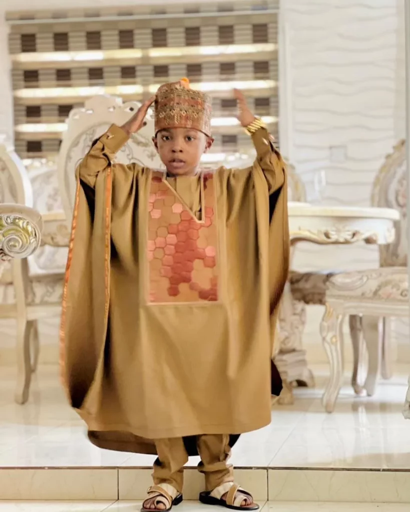 Agbada style for boys