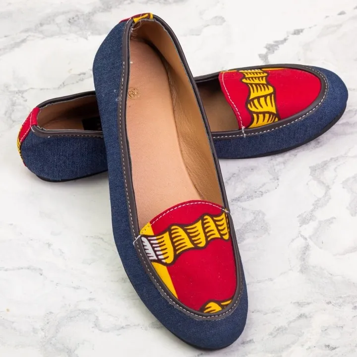 Ankara flat shoes