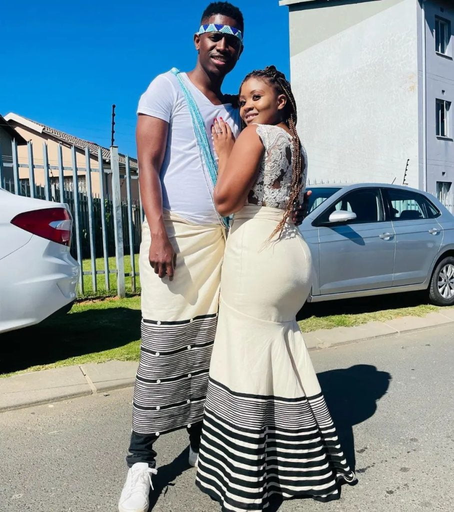 Cute Couples in Xhosa Traditional Attire.