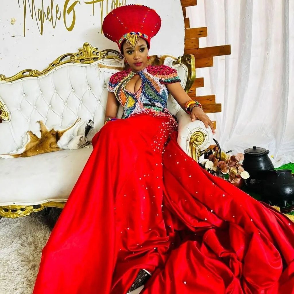beaded headdress (iqhiya for women) xhosa traditional attire for woman