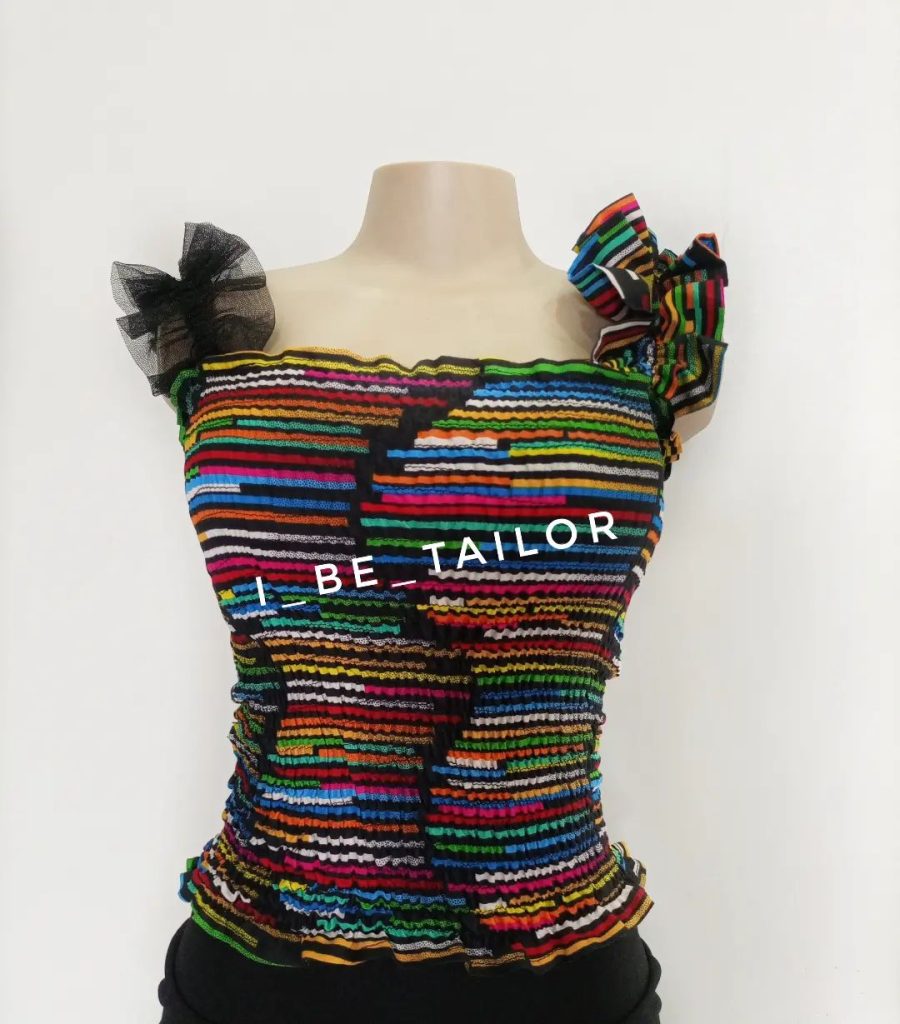 Ankara Smocked tube top