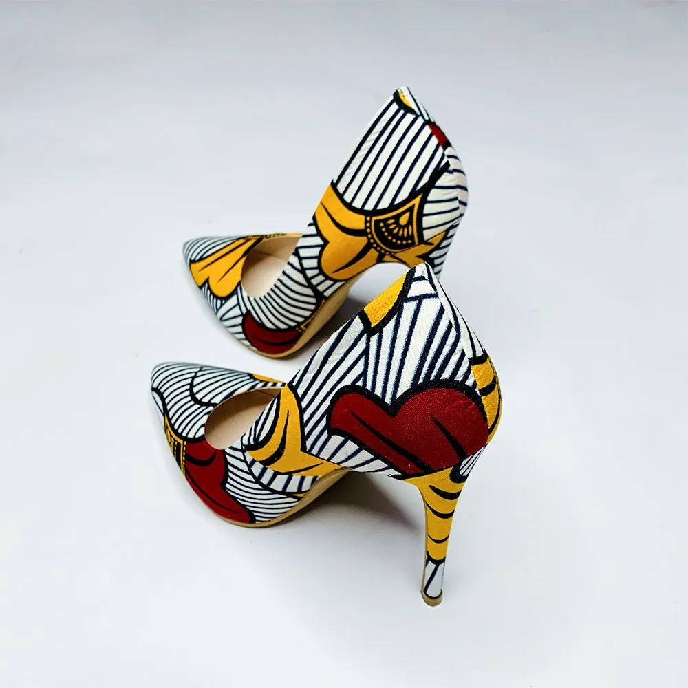 Ankara high heels