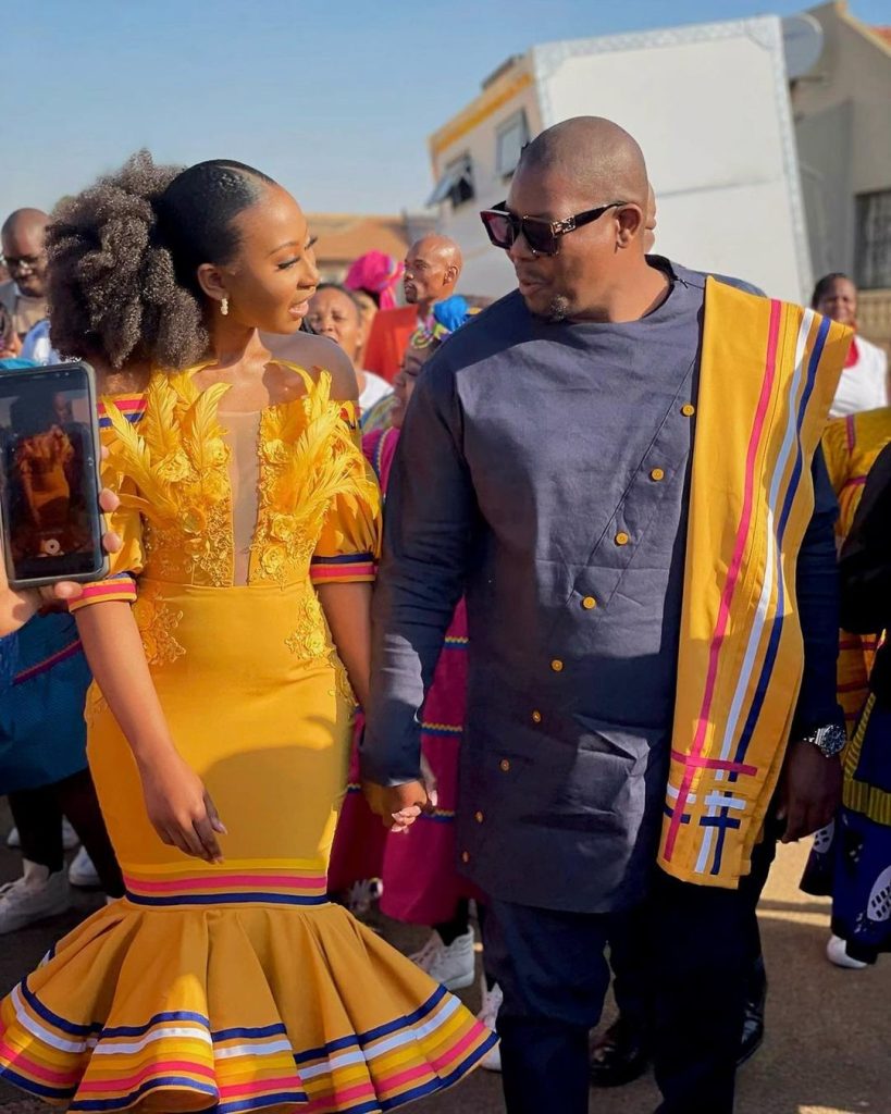 Sepedi traditional attire for couples