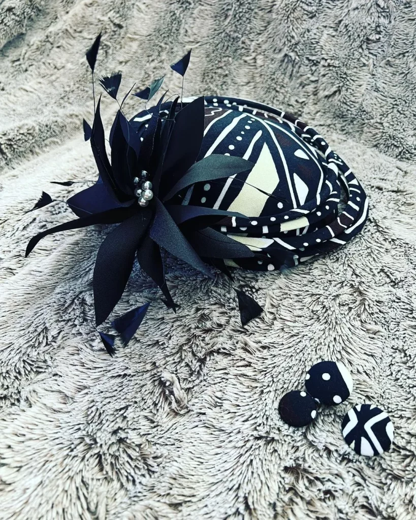 DIY Ankara Wide Brim Fascinator