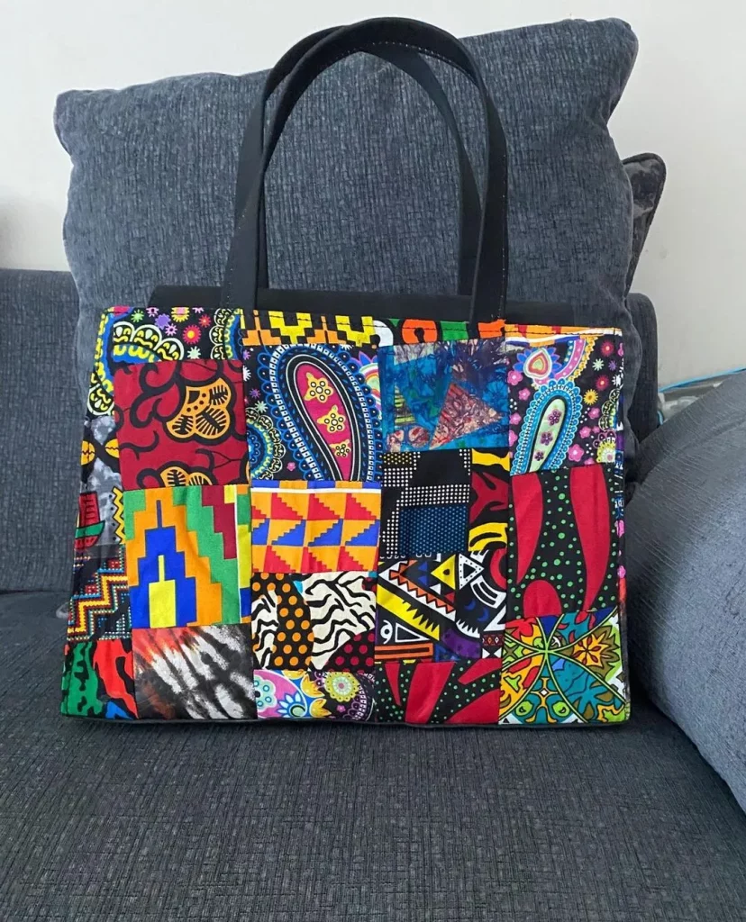 diy ankara shoulder bag