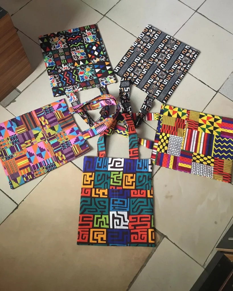 ankara tote bags