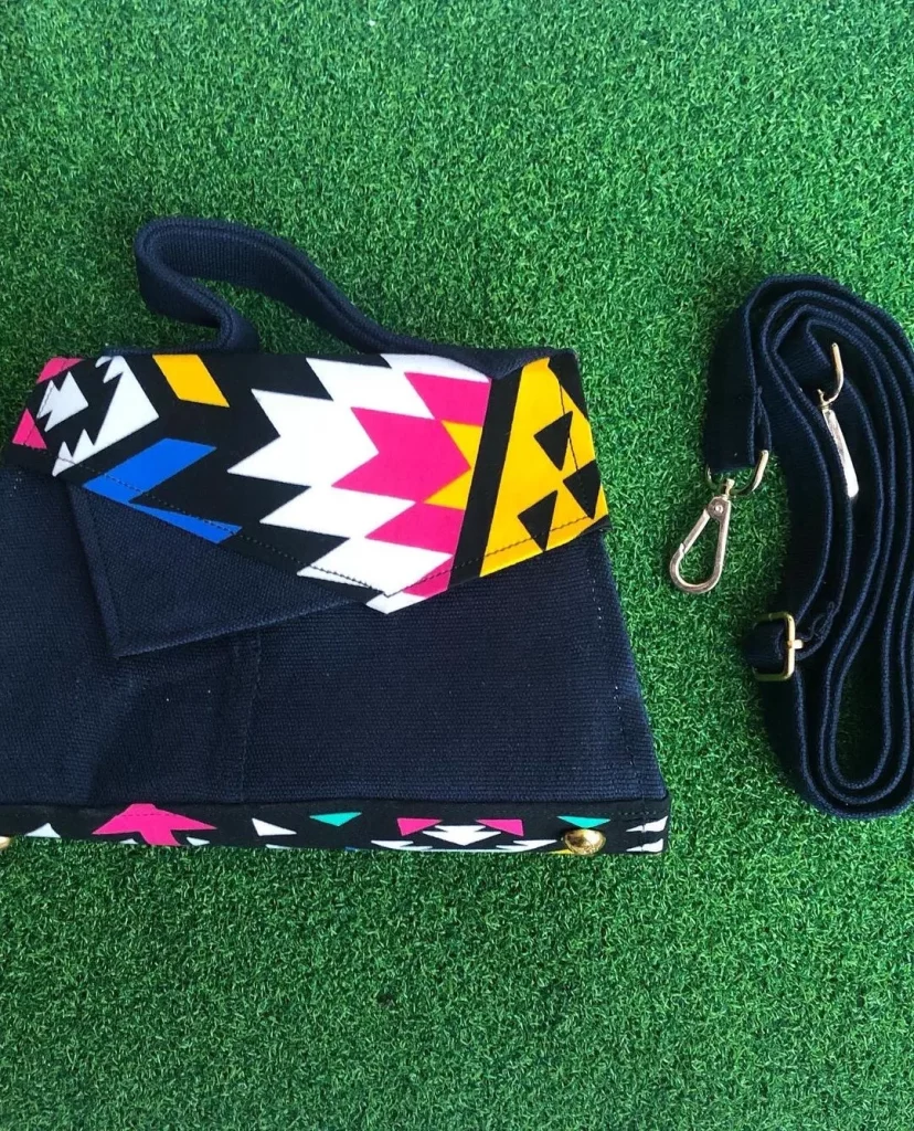 african print clutch purse