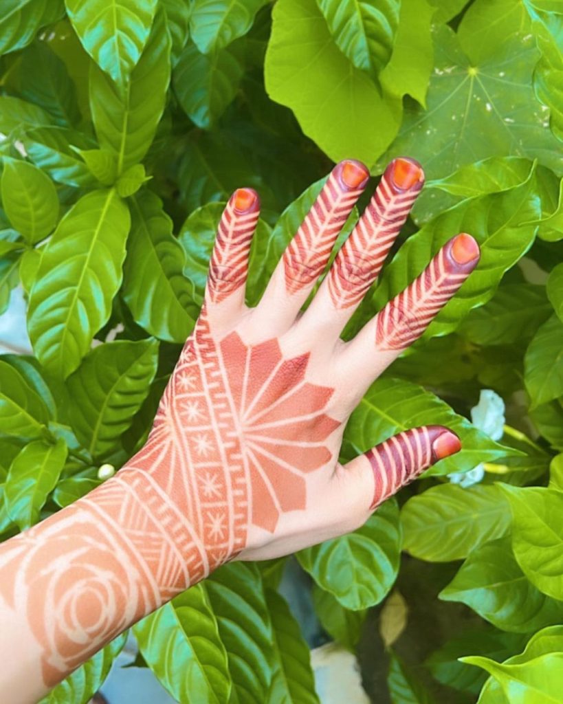 Beautiful Arabic Eid henna design