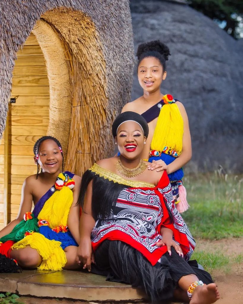 The Swazi Emahiya Traditional One Shoulder Dress