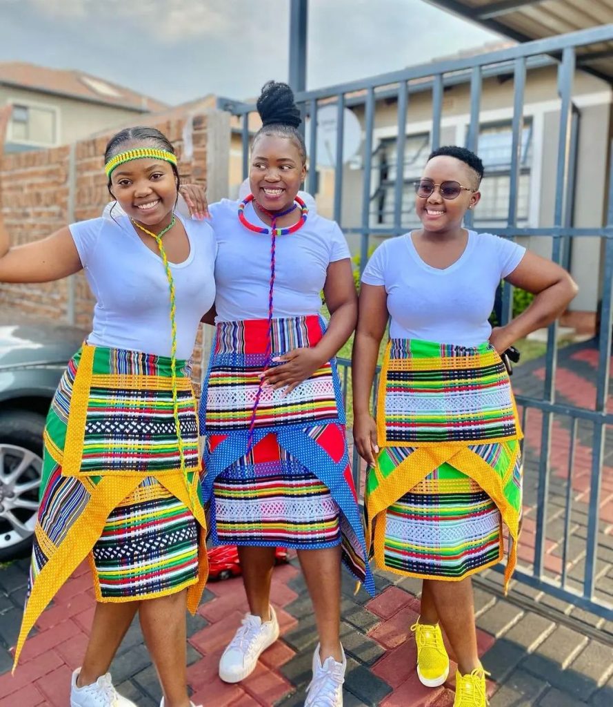 Green Venda Traditional Attire