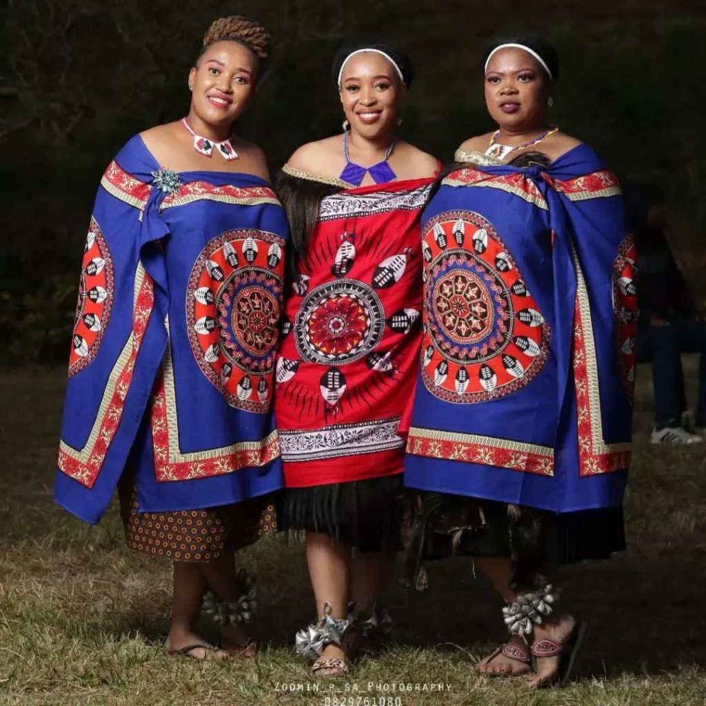 Swazi Married Woman In Traditional Attire