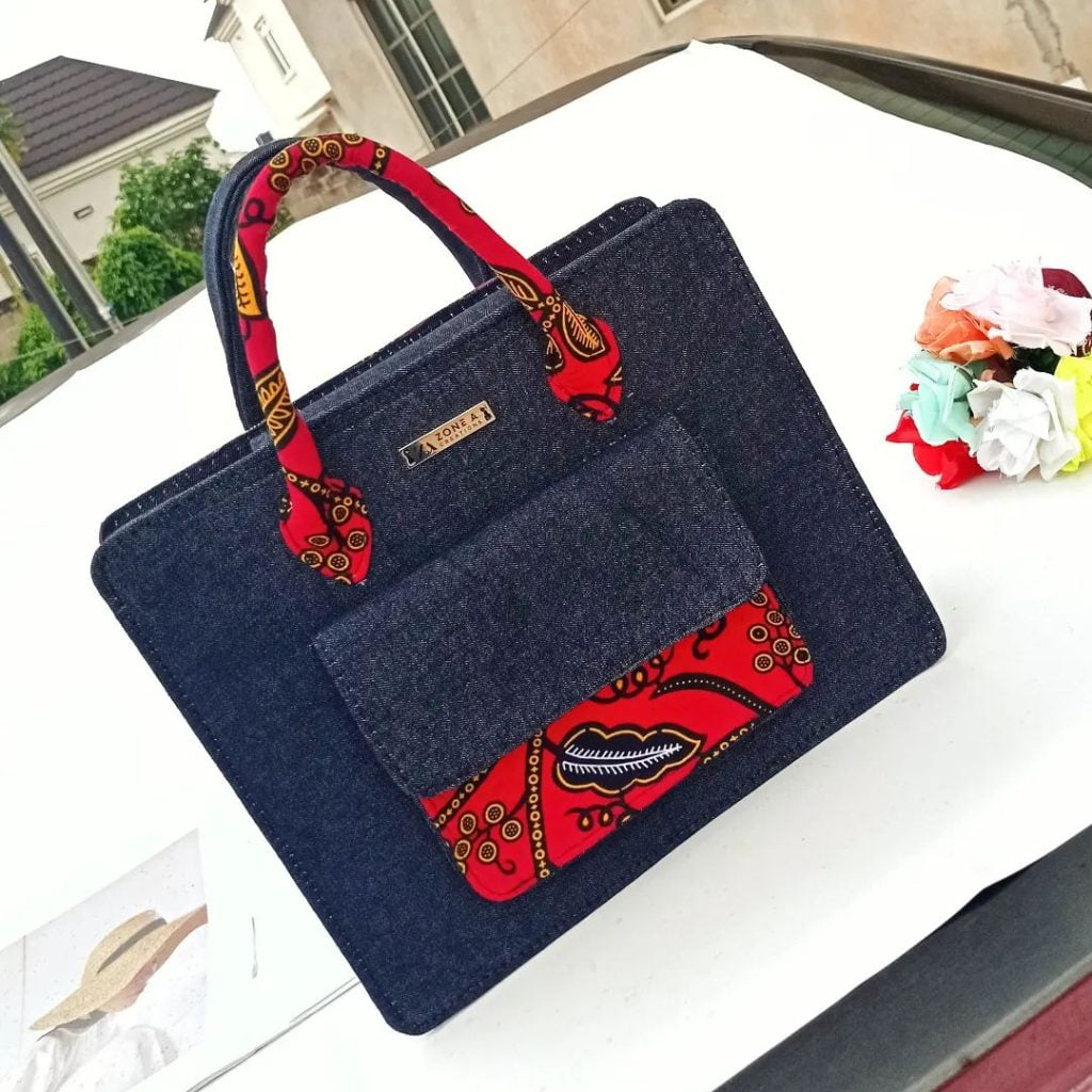 Mix & Match Ankara/Raffia Purses