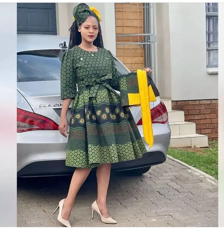 Women dazzle in seshoeshoe designs