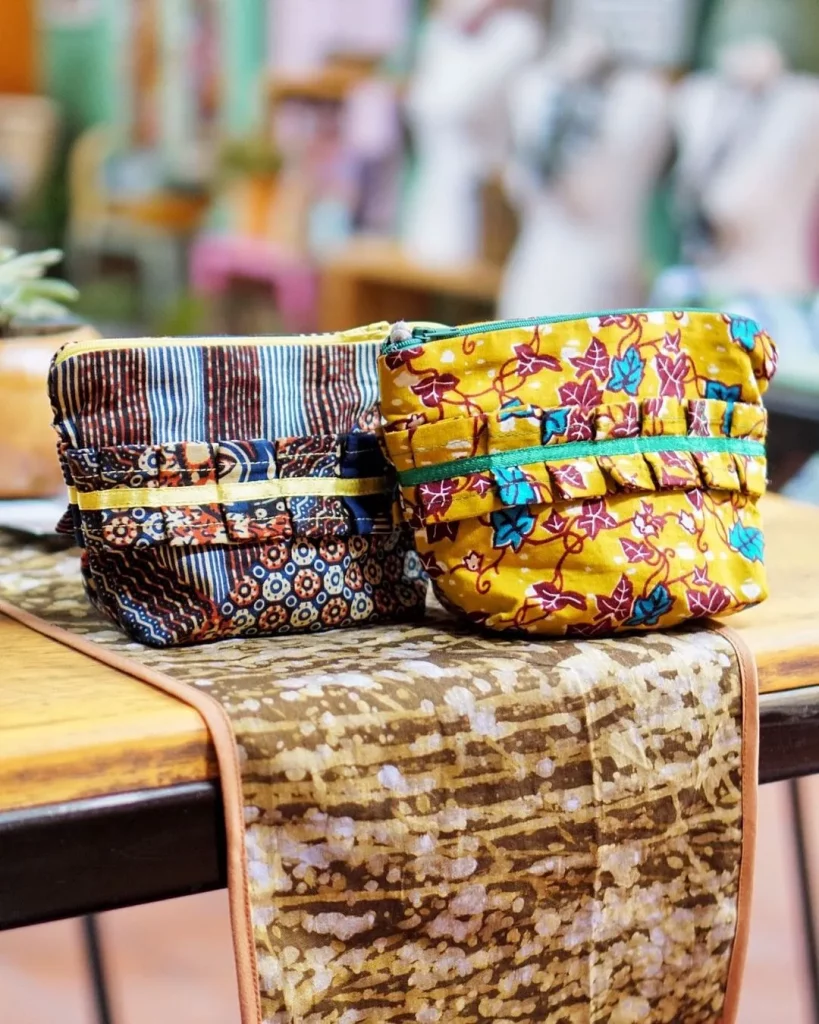 Ankara bags and slippers