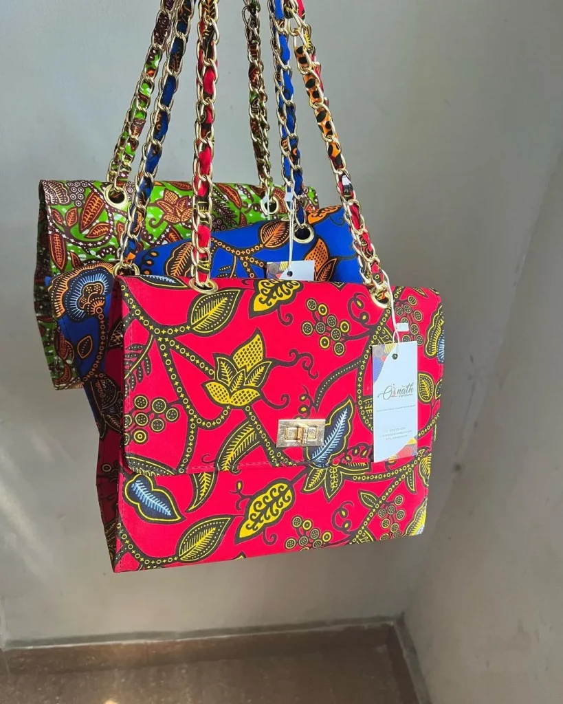 Ankara clutch purse