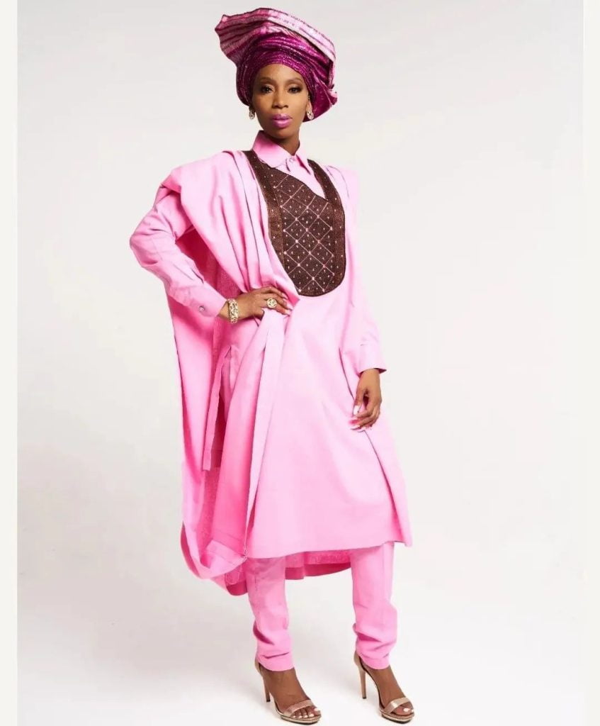 Latest Agbada styles for ladies