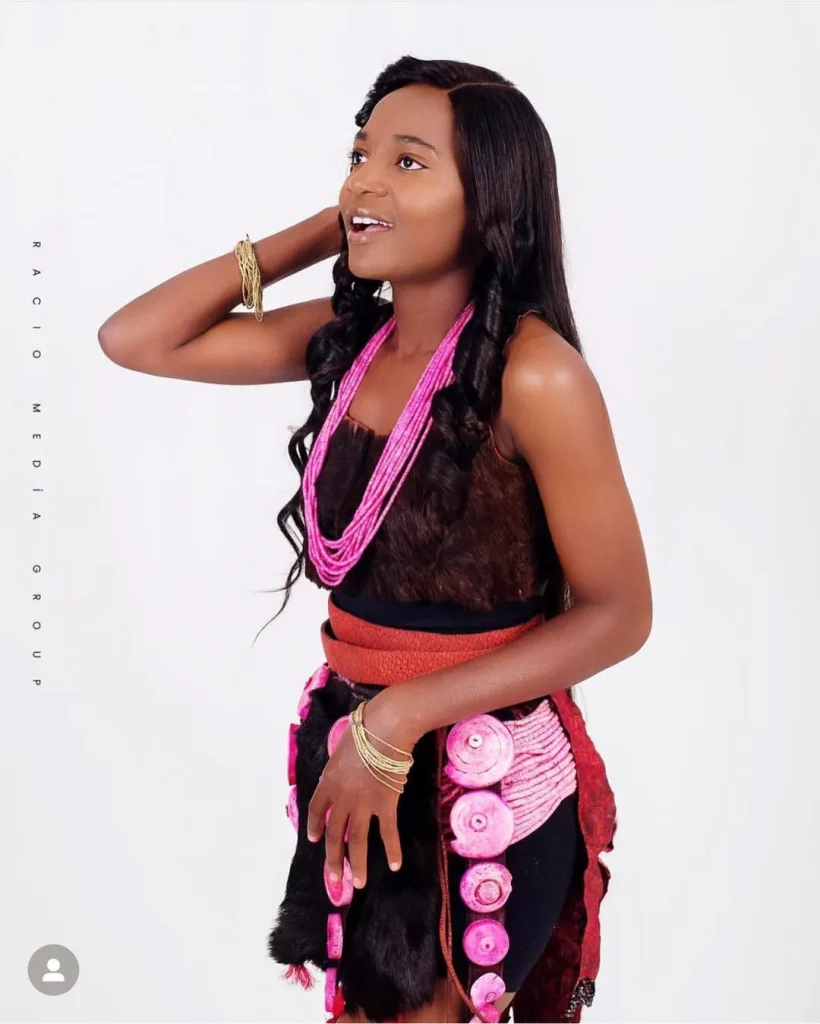 The fabric functions to distinguish the various Owambo ethnic clothing from other ethnic groups