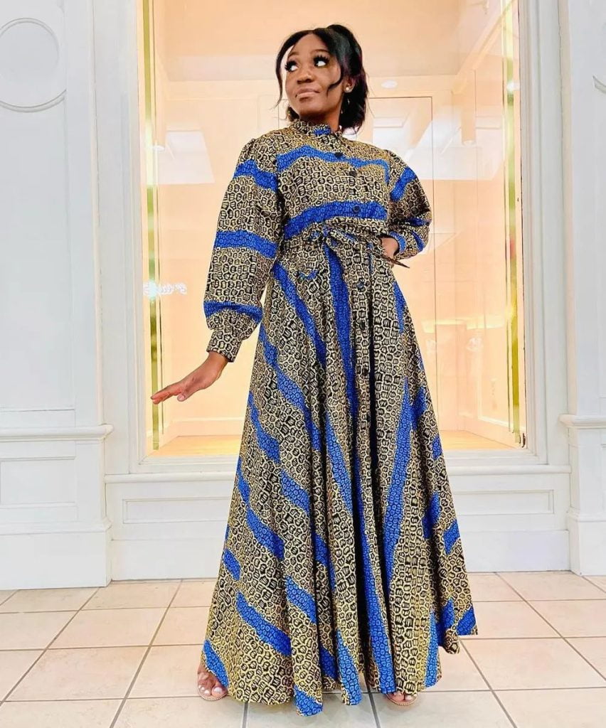 Kitenge Long Dress Designs & Styles That You Need to Try