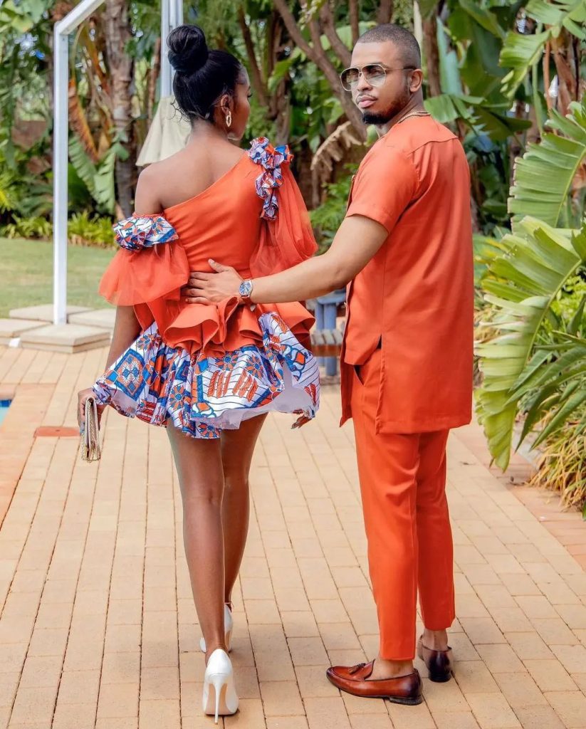 Printed Kitenge skirt and blouse