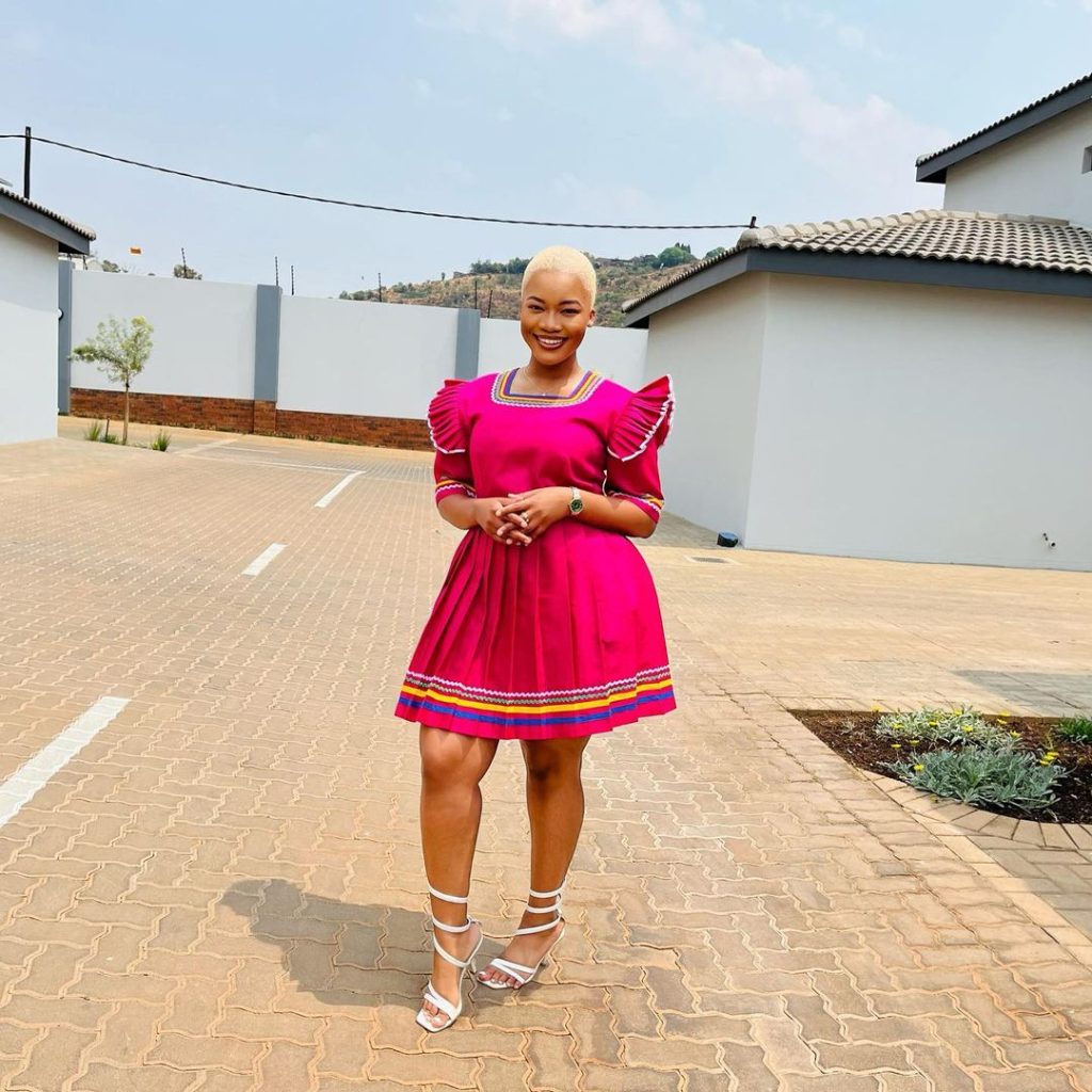 Sepedi traditional Attire for ladies shoes