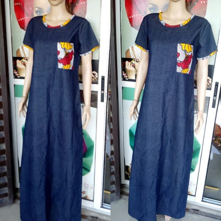 Ankara Styles: Latest Ankara Jeans Combo For You