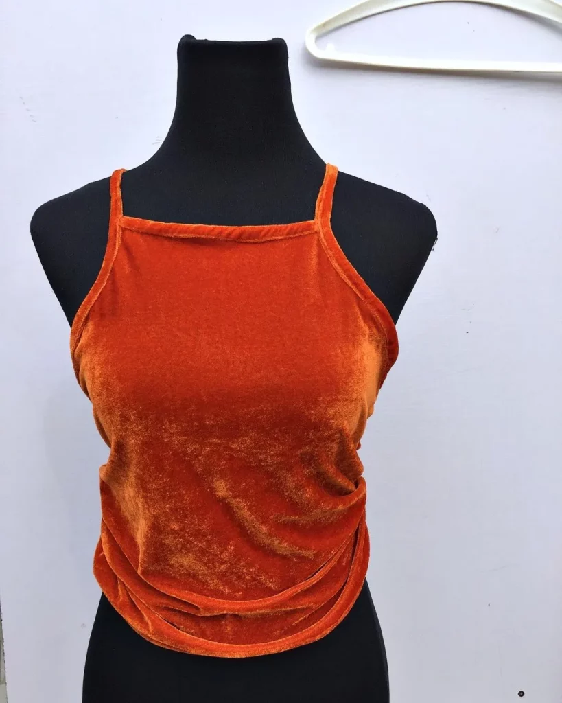 Sleeveless Velvet Tops in Nigeria