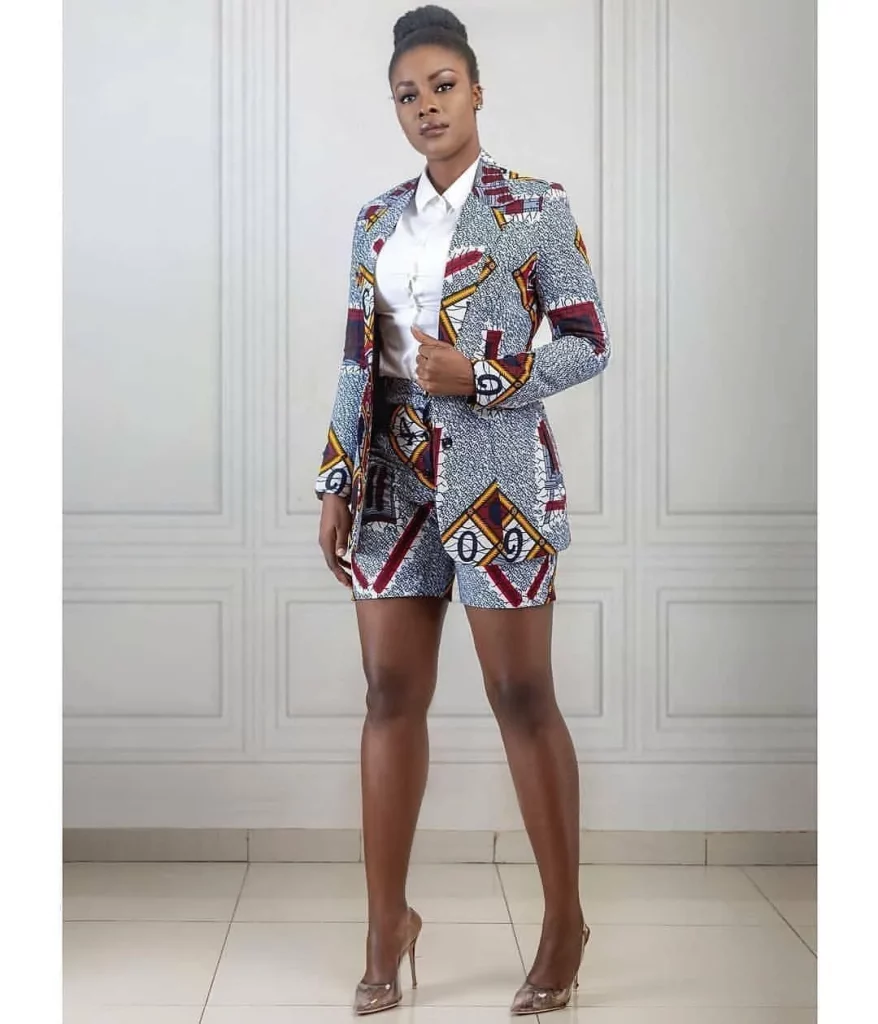 Latest Ankara Jackets and Ankara Pants For Ladies
