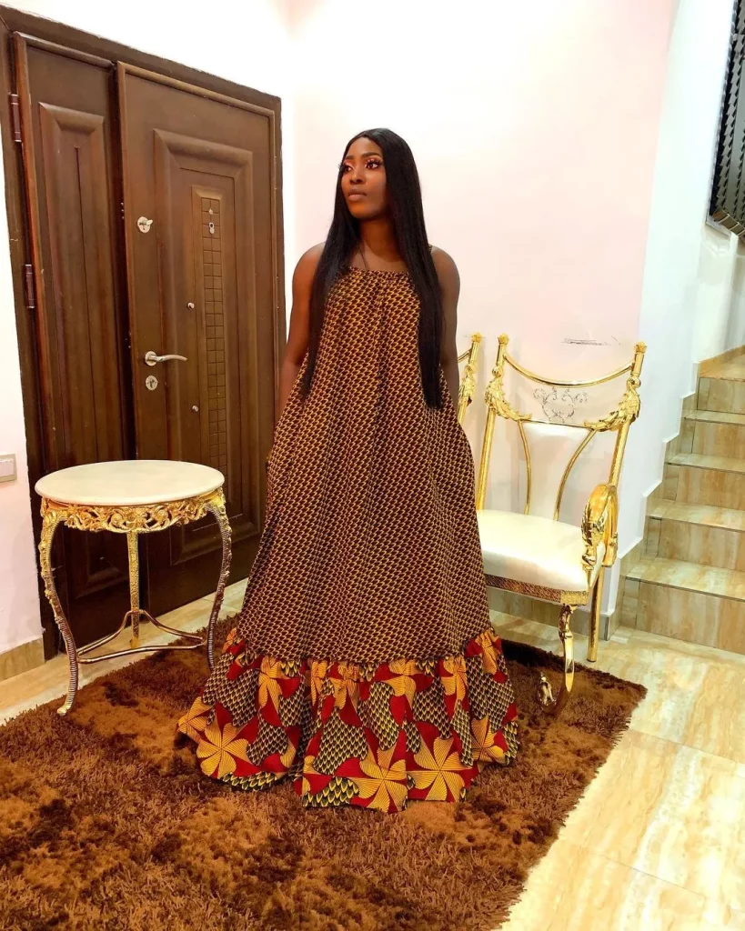 Ankara maxi gown