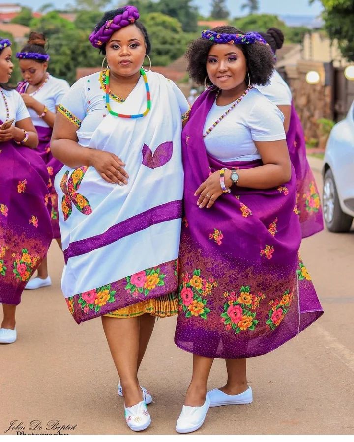 Tsonga stylish dresses Traditional Tsonga Bridemaids Dresses