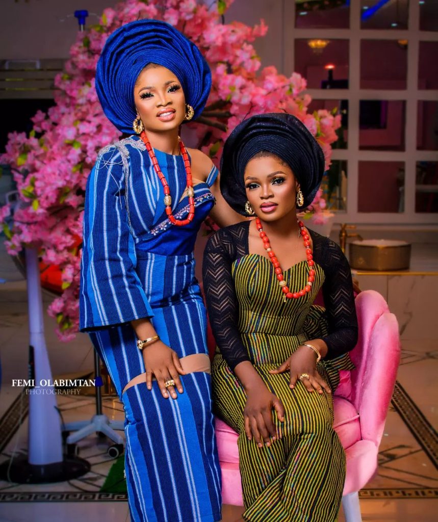Aso oke Iro and Buba style