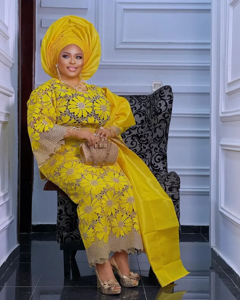 Yoruba Traditional Wedding Guests In Iro and Buba