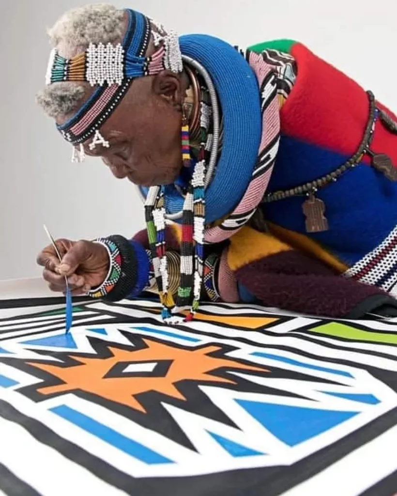 Ndebele women traditional beaded attire