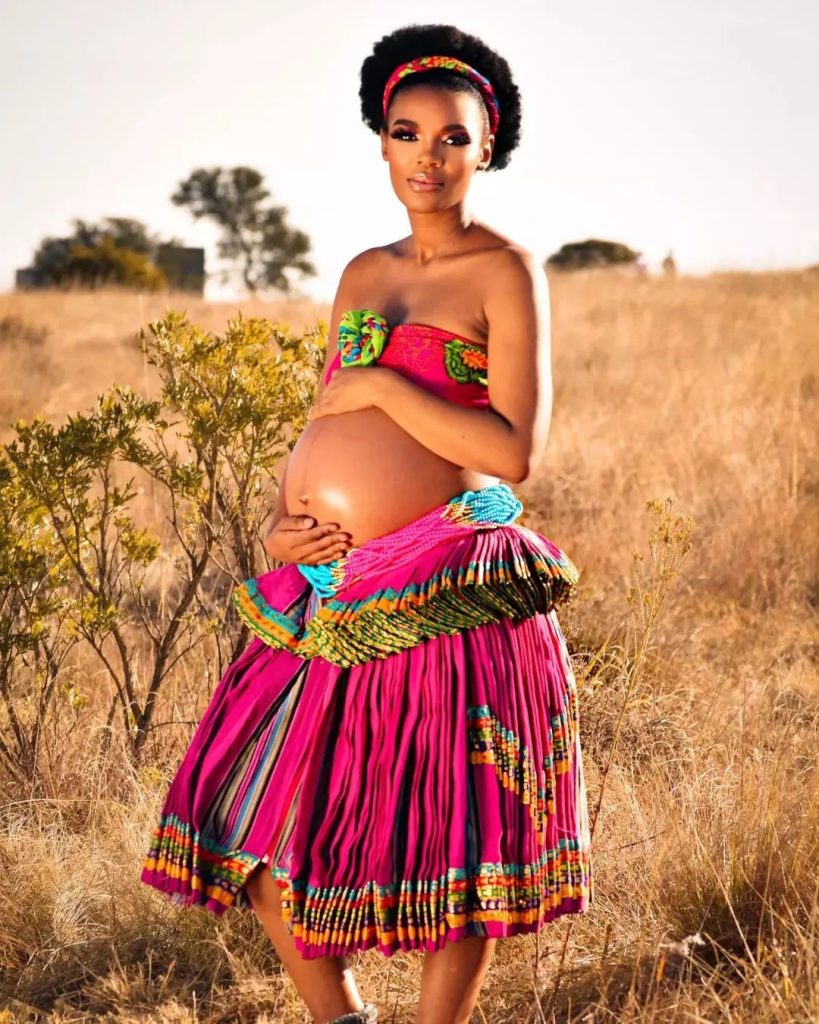 Heritage Dress Tsonga Tsonga Attire for Maternity photo shoot
