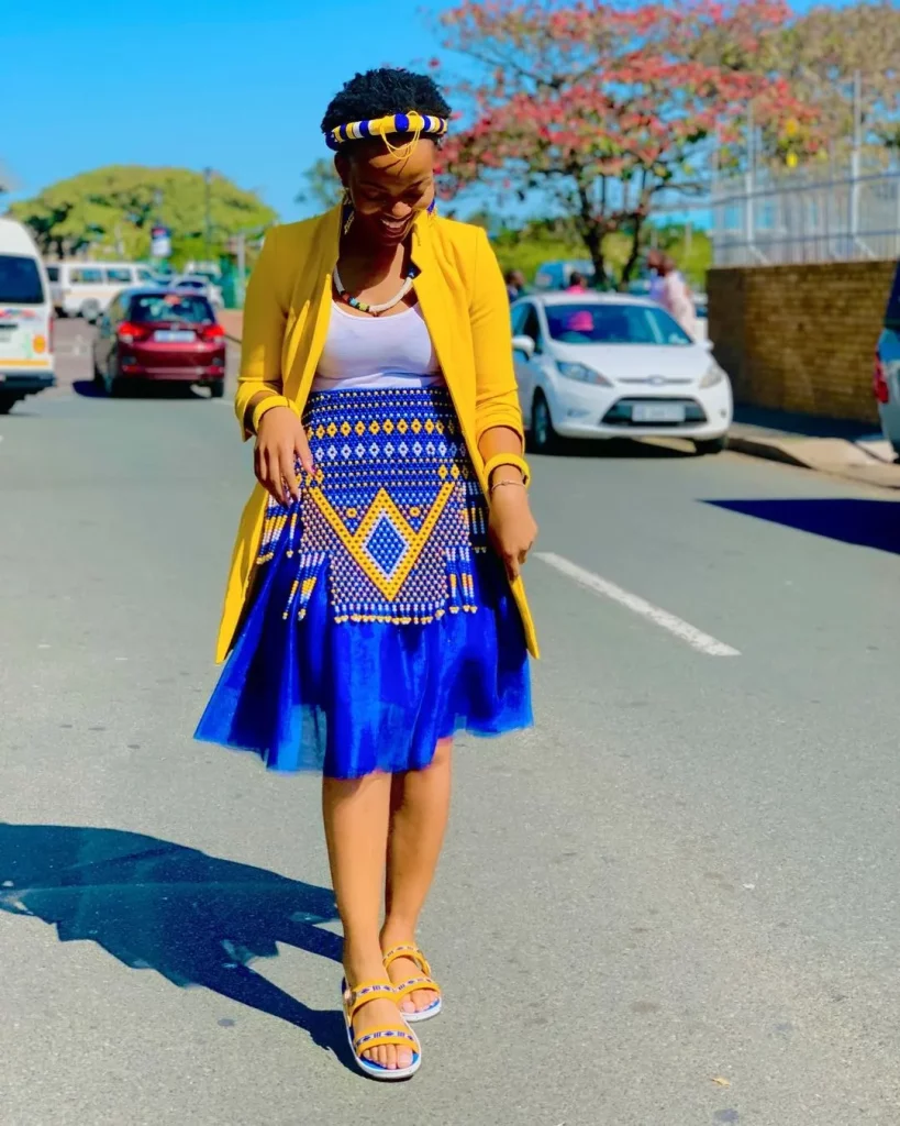 Zulu traditional attire code, a makoti or married woman