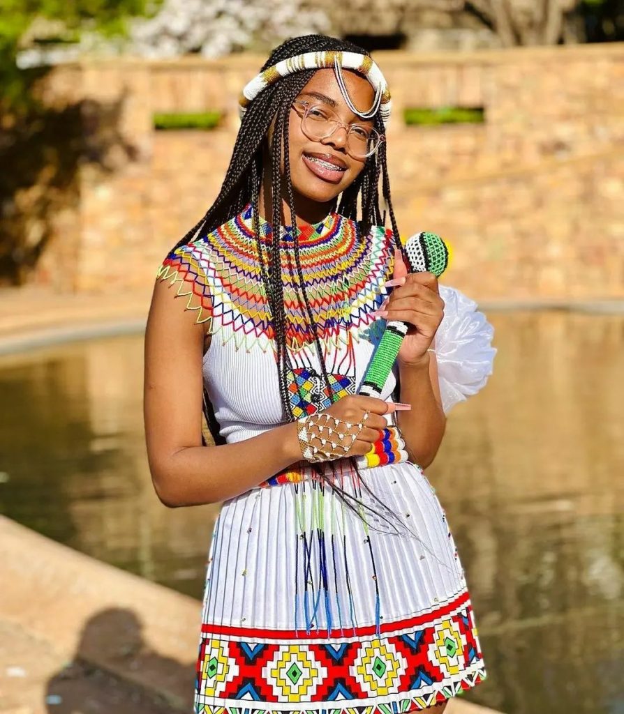 White Zulu Skirt