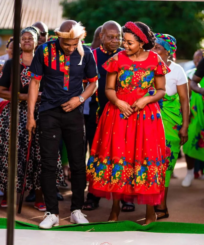 African Style Tsonga Traditional Dresses Traditional Tsonga Attire for Couples