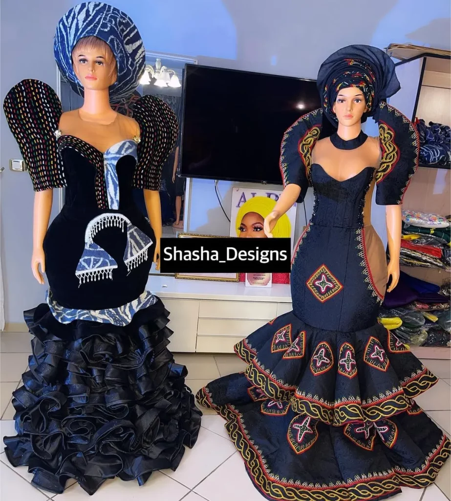 Toghu Cameroon dress