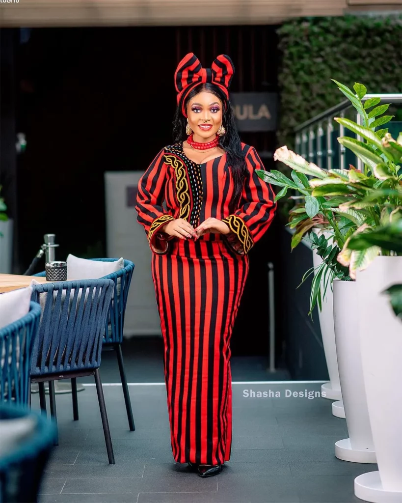 Woman latest Bamenda traditional wear