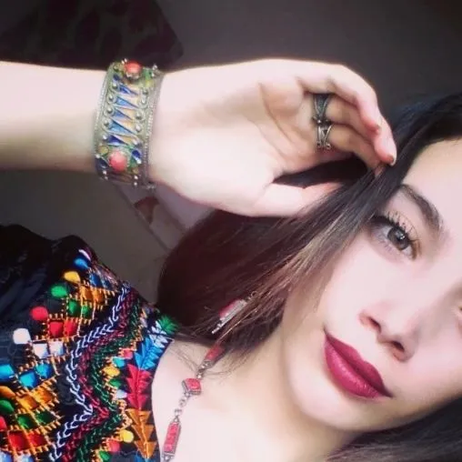 Algerian woman in traditional kabyle