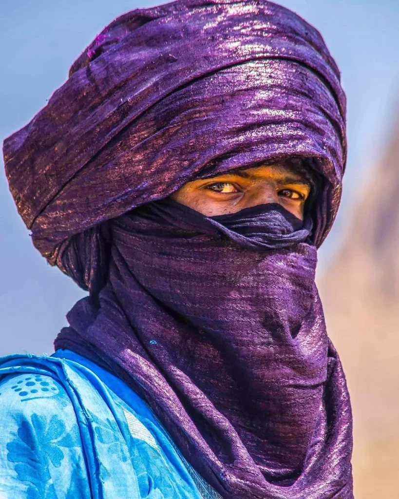 indigo dye coloured clothes