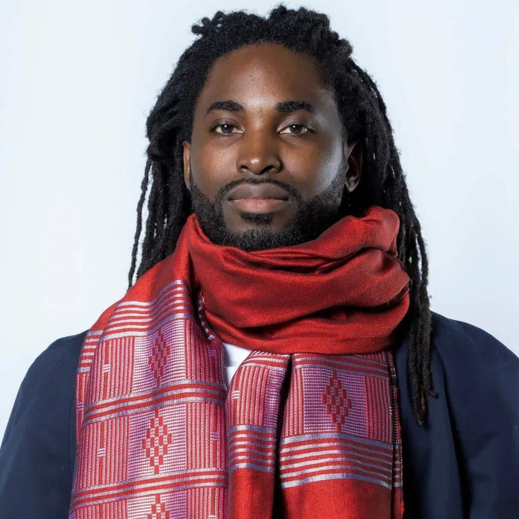 African Brocade fabric made from 100% cotton.
