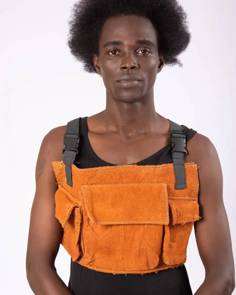 bark cloth vest