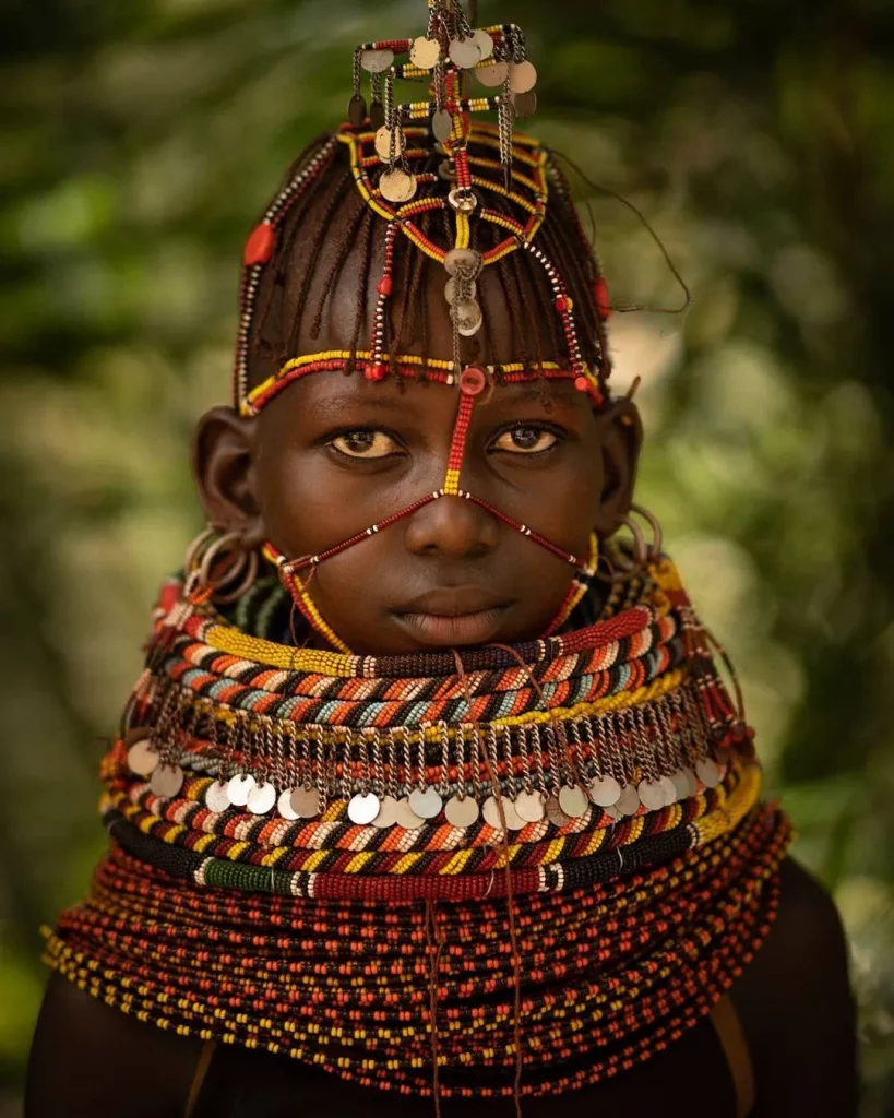 Portrait of a Turkana girl