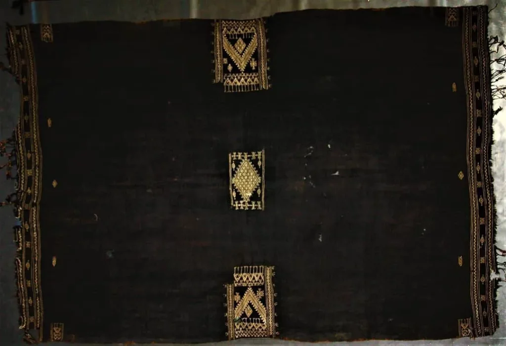 Authentic vintage and antique Tunisian bakhnoug textiles