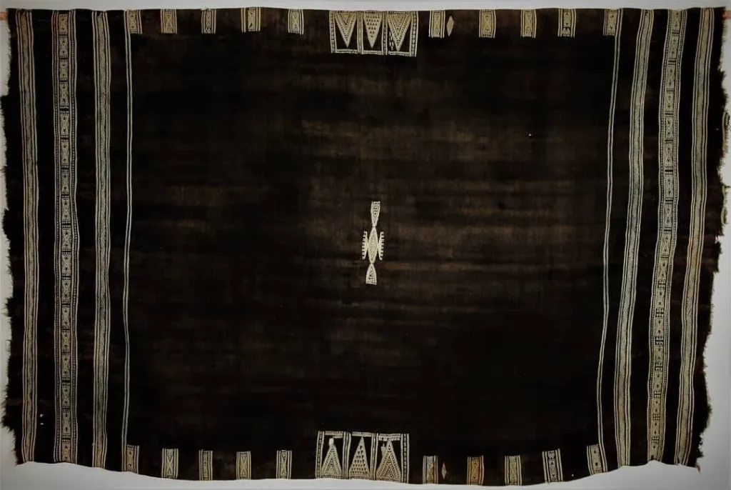 Tribal Textile Circa: 1950, 3.7 x 2.9 Ft.